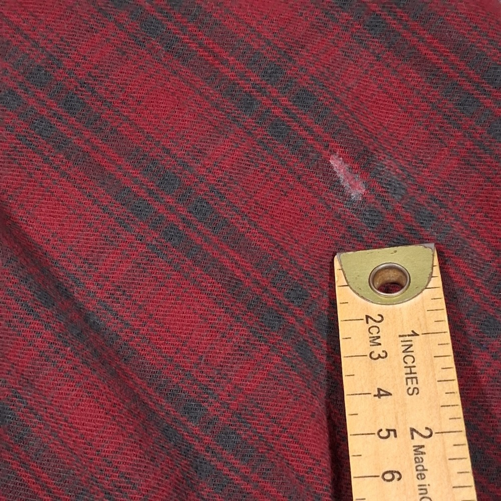 Vintage Woolrich Overall Dress Red Plaid Flannel Pinafore Jumper Country Medium - Picture 12 of 16